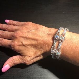 David’s Bridal bracelet and earring set